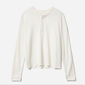 Everlane Organic Cotton Waffle Henley